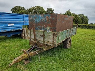 Lot 270 - 2 Wheel Tipping Trailer & Grain Tank