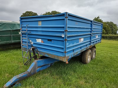 Lot 271 - 10t Marston Tipping Trailer - Twin Axle Manual...