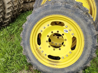 Lot 138 - 270/95R32 x 2 Row Crop Front Wheels