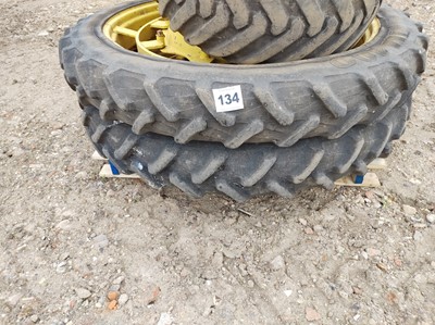 Lot 134 - 210/95R4 x 2 Rear Row Crop Wheels