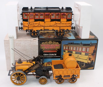 Lot 22 - Hornby 3½ inch Stephensons Rocket loco and...