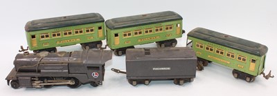 Lot 212 - Lionel 0 gauge items:- grey 2-4-2 electric...