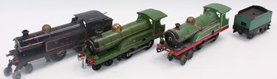 Lot 221 - Three Hornby clockwork locos:- no. 2 tank...