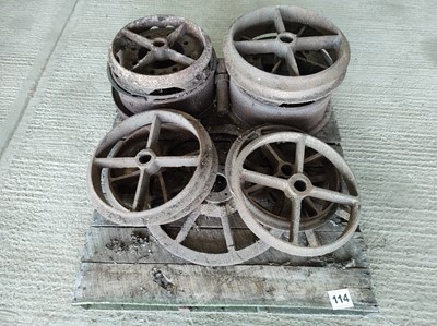 Lot 114 - Cast Iron Cultivator Parts