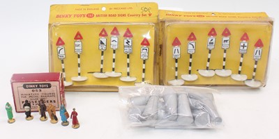 Lot 1528 - A collection of various Dinky Toy road signs...