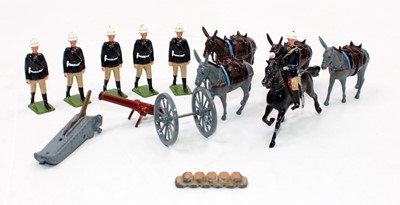 Lot 1663 - A Britains set No. 28 Mountain Gun of the...