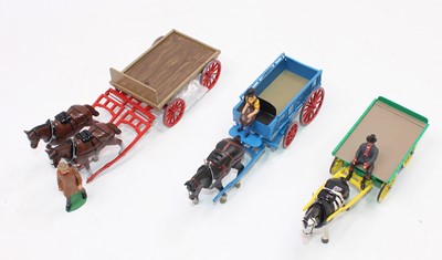 Lot 1681 - Three various Britains, white metal and later...