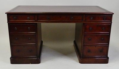 Lot 1356 - An early Victorian mahogany twin pedestal...