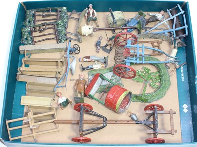 Lot 1706 - An interesting tray containing various lead...