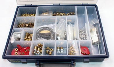Lot 117 - One tray containing a quantity of brass and...