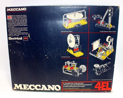 Lot 119 - A Meccano 4EL Elektrikit, housed in the...