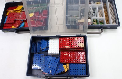 Lot 141 - Six plastic divider trays containing a...