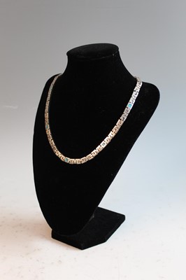 Lot 377 - A contemporary Mexican silver and turquoise...