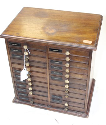 Lot 49 - An early 20th century mahogany opticians table-...