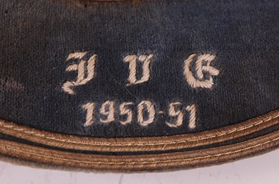 Lot 710 - An England International football cap, awarded...