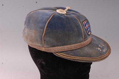 Lot 710 - An England International football cap, awarded...