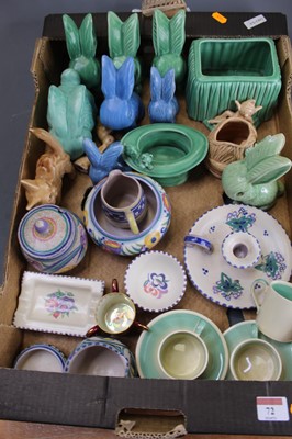 Lot 72 - A collection of various 20th century ceramics,...