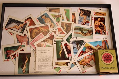 Lot 78 - A set of Lucky Chips playing cards depicting...