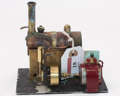 Lot 18 - A scratch built stationary steam plant...
