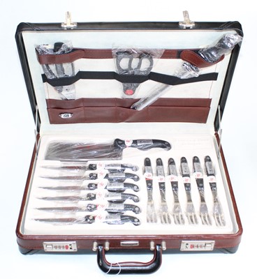 Lot 195 - A set of Burman & Benz chef's knives, with...