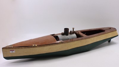 Lot 70 - An early 20th century spirit fired launch,...