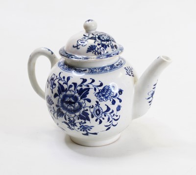Lot 244 - An 18th century Lowestoft porcelain bullet...