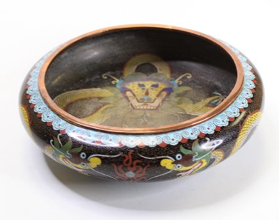 Lot 250 - A cloisonne enamelled bowl, of squat circular...