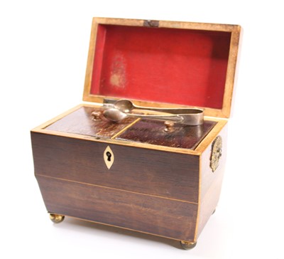 Lot 259 - An early Victorian partridge wood and box wood...