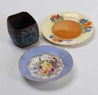 Lot 263 - A Clarice Cliff Bizarre side plate in the...