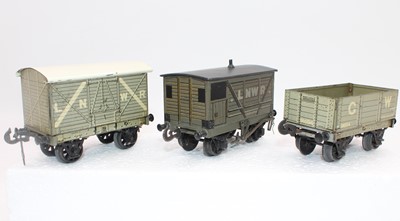 Lot 224 - Bassett-Lowke grey GWR 12 tons open wagon (G)...