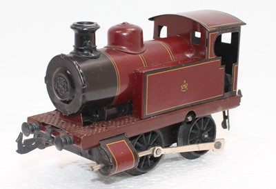 Lot 227 - 1920s Bing maroon MR c/w 0-4-0 tank loco (VG)