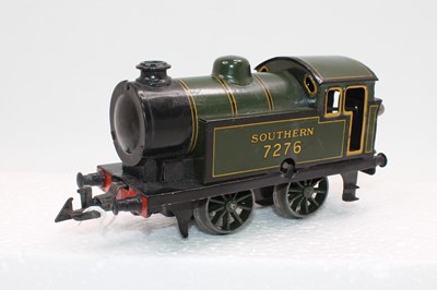 Lot 231 - 1930s Bing green 'Southern' c/w 0-4-0 tank...