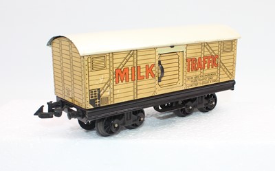 Lot 241 - 1930s Bing cream bogie Milk Traffic Van (VG)