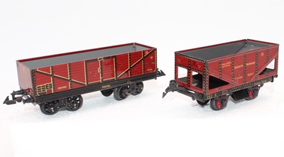Lot 244 - 2x 1930s Bing maroon Continental outline...