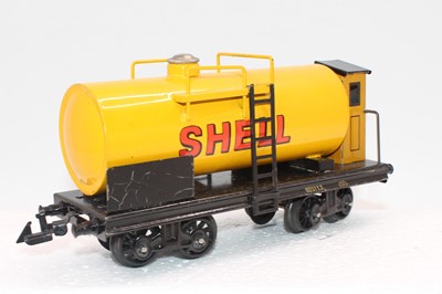 Lot 246 - 1930s Bing yellow Shell bogie tanker No....