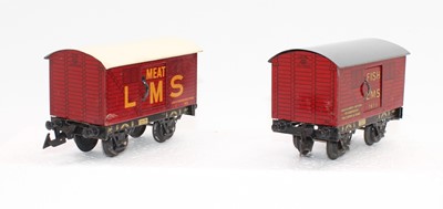 Lot 251 - 1930s Bing maroon LMS fish van No. 7673 (VG)...