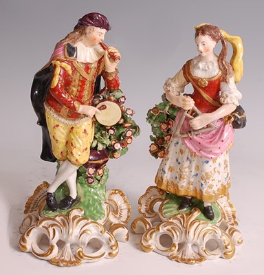 Lot 1021 - A pair of early 19th century probably Derby...