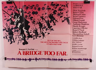 Lot 573 - A Bridge Too Far, 1977 UK quad film poster,...