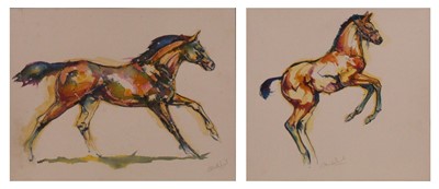 Lot 274 - Modern British School - Galloping Horse,...