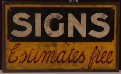 Lot 236 - A mid-20th century retailer's double-sided...