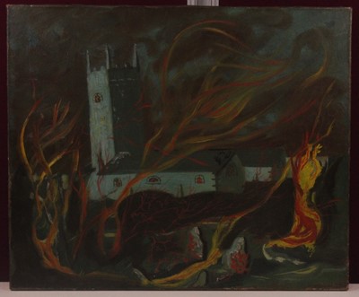 Lot 354 - Maeve Gilmore (1917-1983) - The Churchyard,...