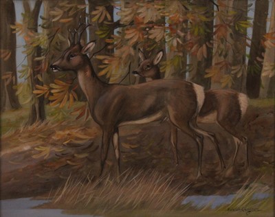 Lot 348 - Ralston Gudgeon (1910-1984) - Woodland Fauns,...