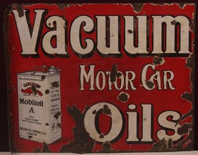 Lot 239 - An early 20th century Vacuum Motor Car Oils...