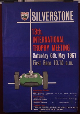Lot 252 - Motor-racing memorabilia; a pair of...