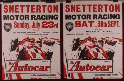 Lot 265 - Motor-racing memorabilia; A set of five...
