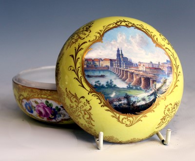 Lot 1019 - A late 19th century Meissen porcelain vanity...