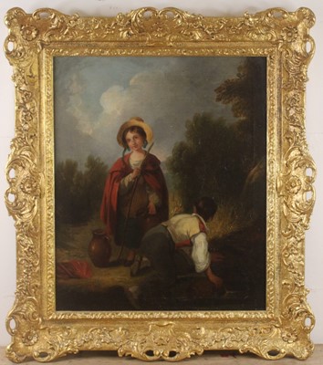 Lot 1289 - 19th century English school - Gathering...