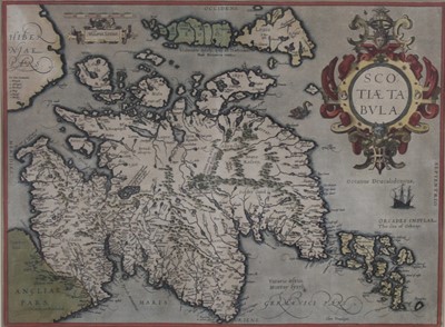 Lot 1291 - Abraham Ortelius – Scotiae Tabula, engraved...