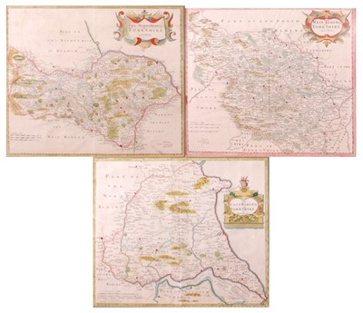 Lot 1298 - Robert Morden - Three hand-coloured engraved...