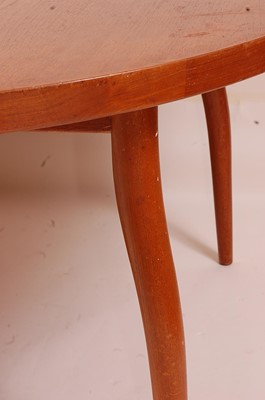 Lot 439 - A 1960s Danish teak extending D-end dining...